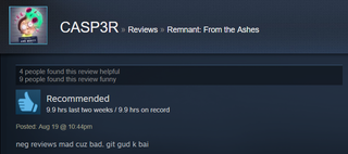 Illustration for article titled Remnant: From The Ashes, As Told By Steam Reviews